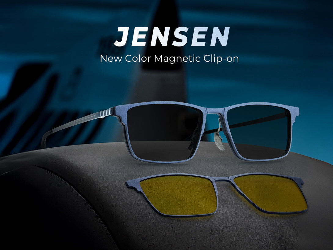 Jensen | Magnetic Clip-on Eyeglasses Sunglasses | ZanyLen Best Sellers