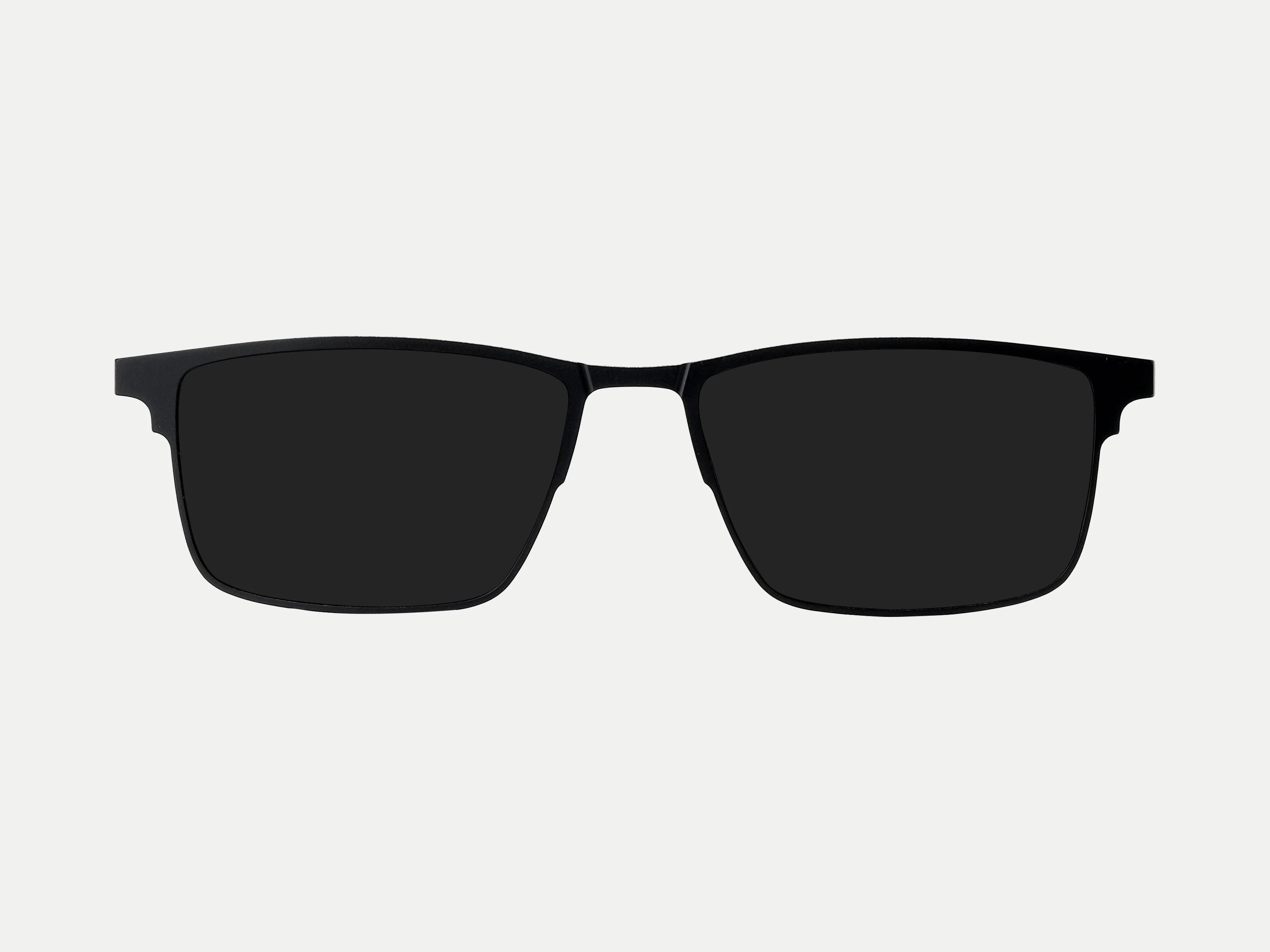 ZanyLen Jensen Men Black Magnetic Polarized Clip-on Glasses