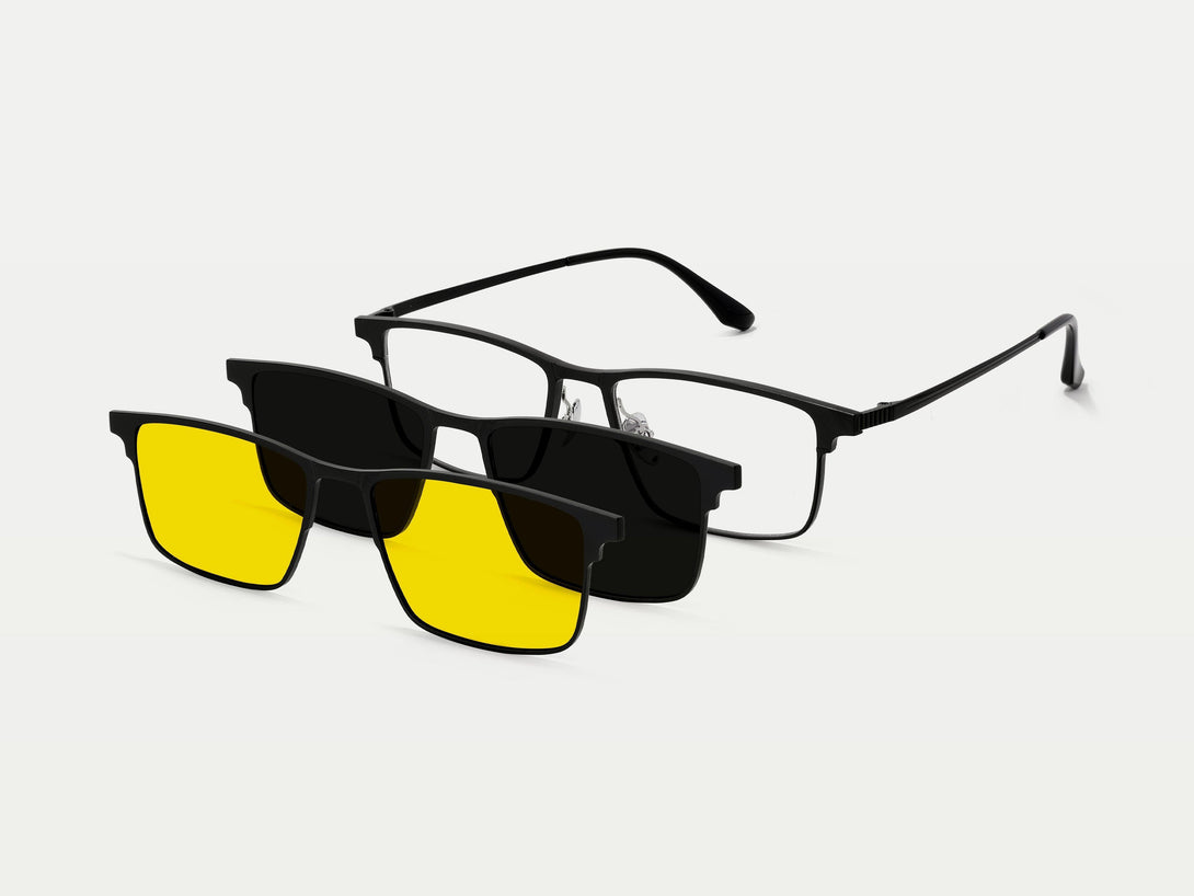 Jensen | Magnetic Clip-on Eyeglasses Sunglasses | ZanyLen Best Sellers