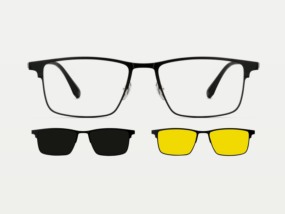 Jensen | Magnetic Clip-on Eyeglasses Sunglasses | ZanyLen Best Sellers