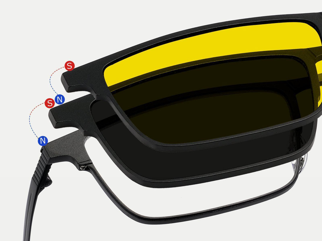 Jensen | Magnetic Clip-on Eyeglasses Sunglasses | ZanyLen Best Sellers
