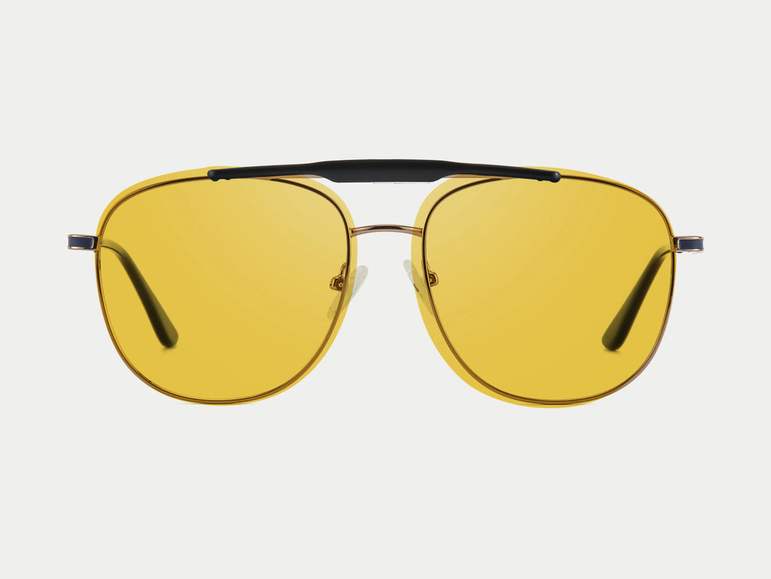 ZanyLen New Metal Flip-up Aviator Magnetic Clip-on Sunglasses