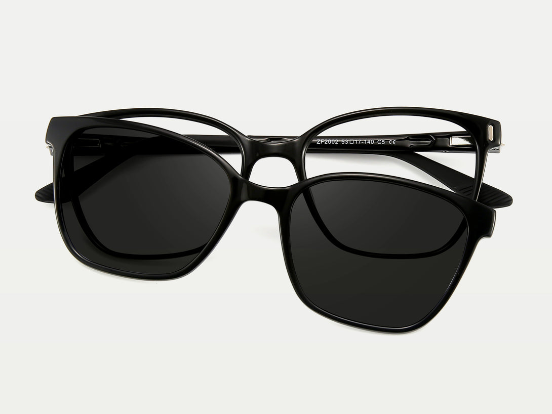 Morgan | Small-sized Magnetic Clip-on Eyeglasses Sunglasses | ZanyLen New