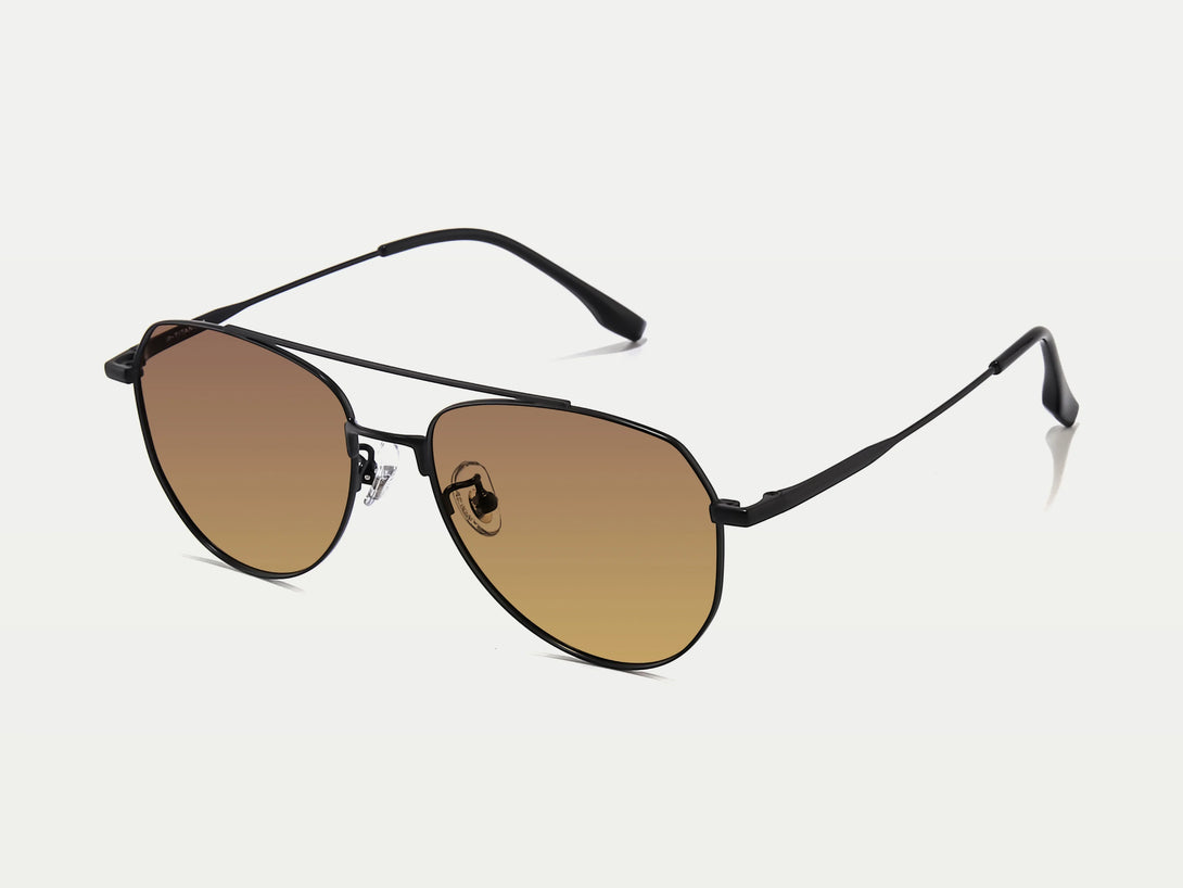 Ogden | Trendy Aviator Thin Wire Polarized Sunglasses | 2024 New Arrival