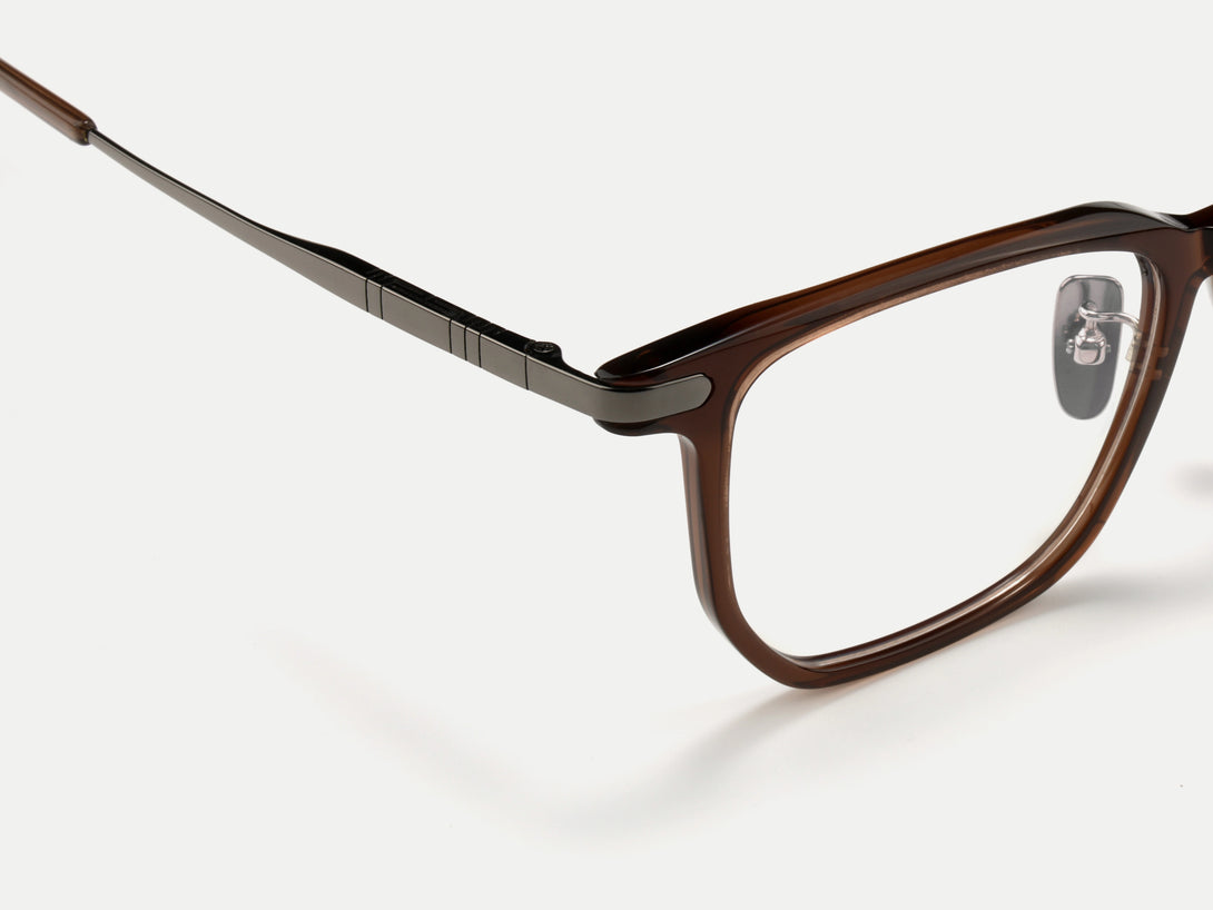 ZanyLen Stylish Geometric Acetate Titanium Eyeglasses Phoebe – ZANYLEN
