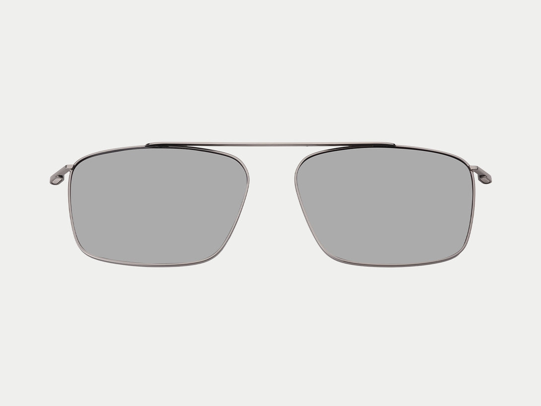 Steven Gunmetal Polarized Magnetic Clip-ons