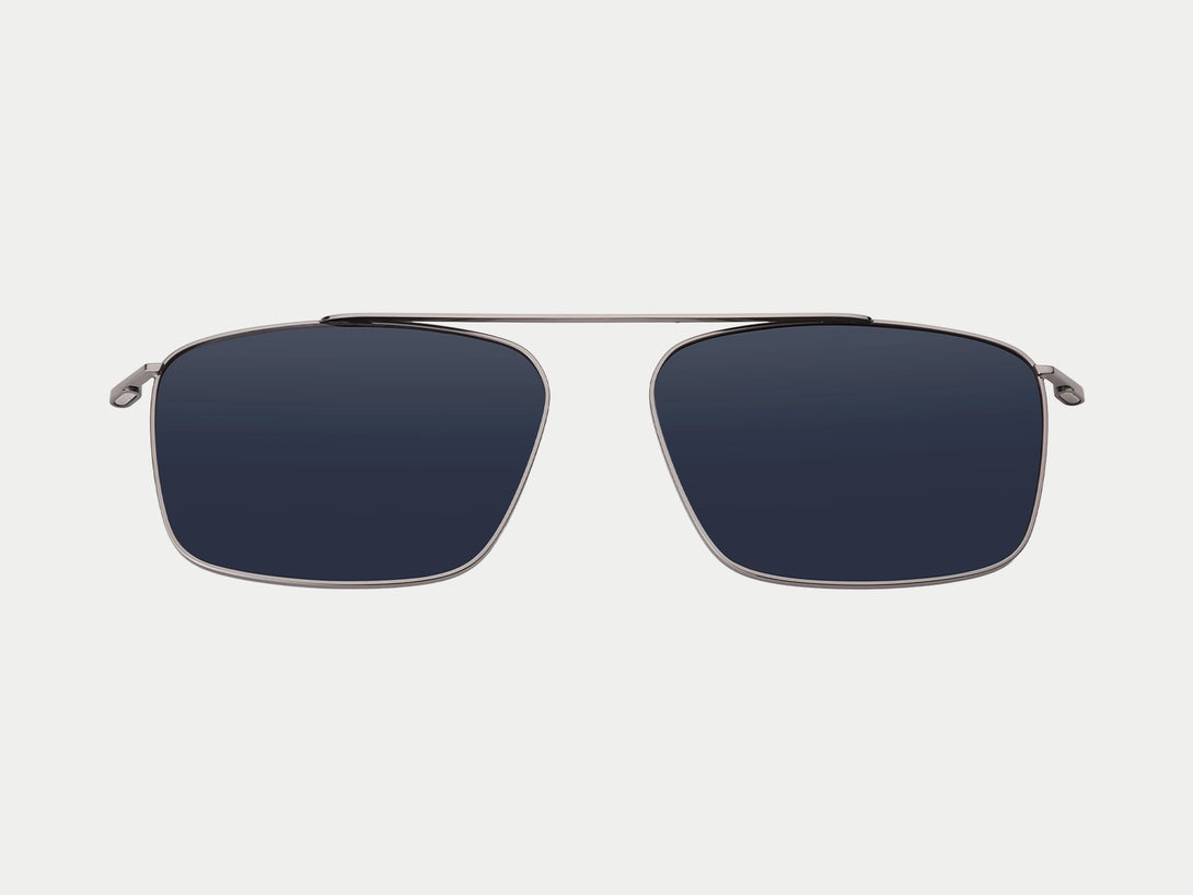 Steven Gunmetal Polarized Magnetic Clip-ons