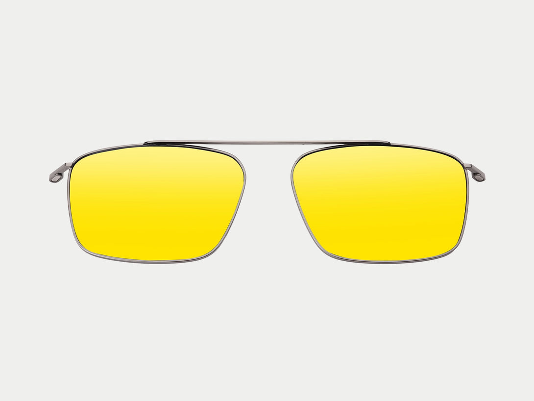 Steven Gunmetal Polarized Magnetic Clip-ons