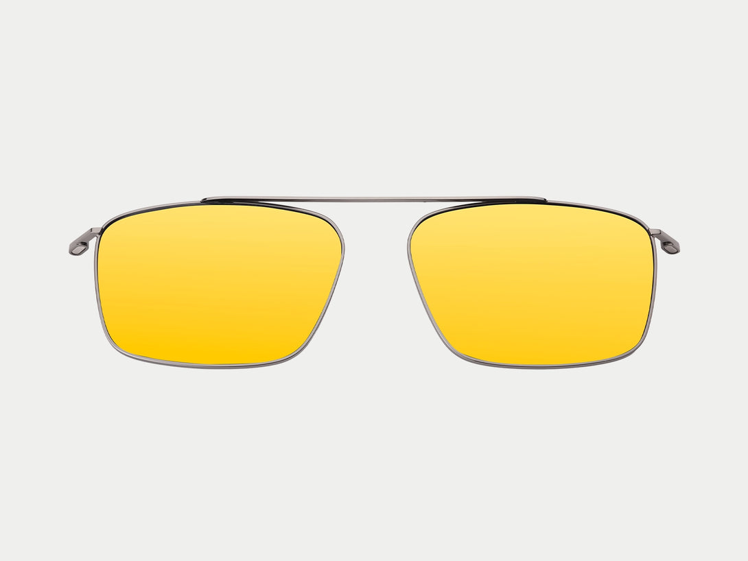 Steven Gunmetal Polarized Magnetic Clip-ons