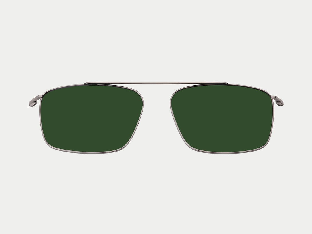 Steven Gunmetal Polarized Magnetic Clip-ons