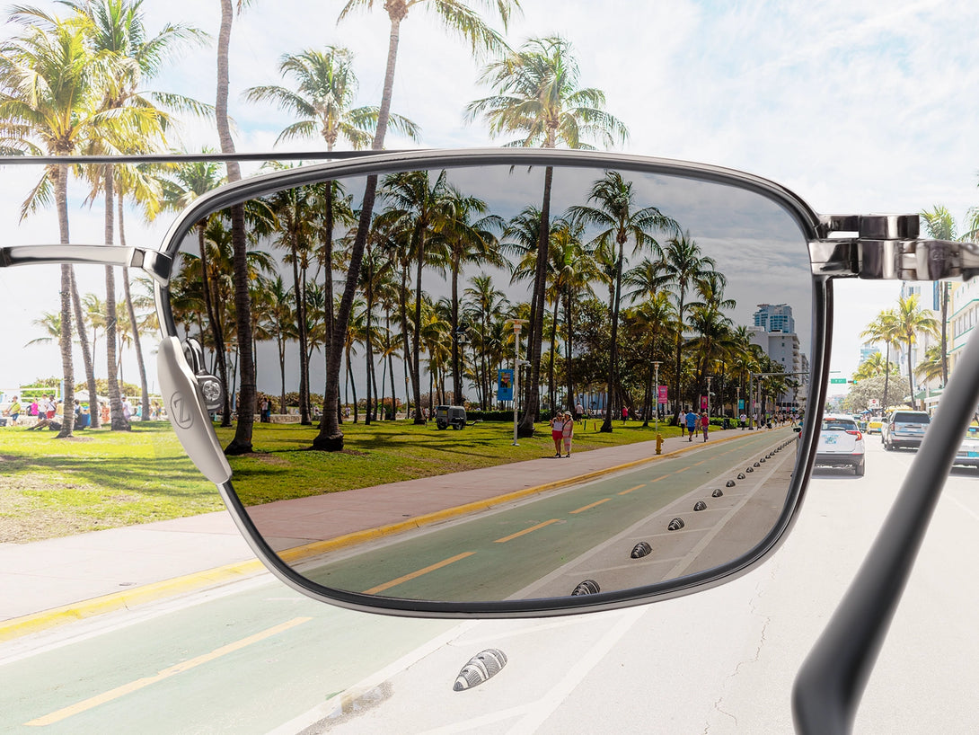 Steven | Hypoallergenic Titanium Rectangular Magnetic Clip-on Eyeglasses Sunglasses