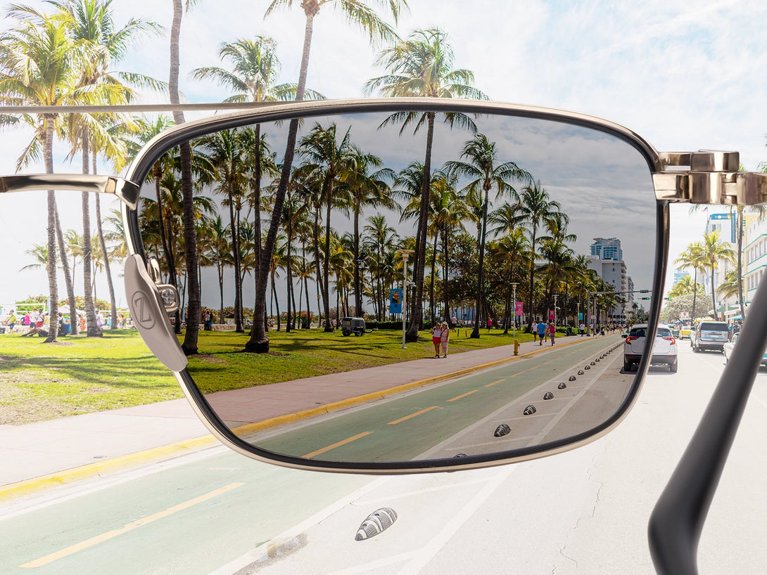 Steven | Hypoallergenic Titanium Rectangular Magnetic Clip-on Eyeglasses Sunglasses