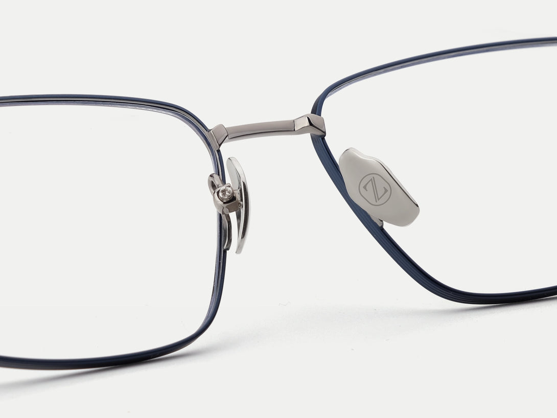 Steven | Hypoallergenic Titanium Rectangular Magnetic Clip-on Eyeglasses Sunglasses