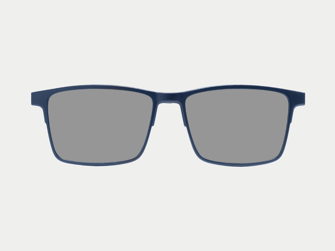 Terrance Polarized Magnetic Clip-on | Blue Frame