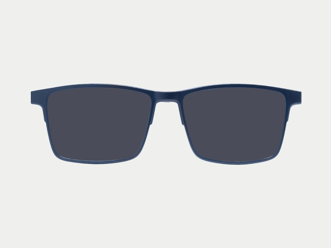 Terrance Polarized Magnetic Clip-on | Blue Frame