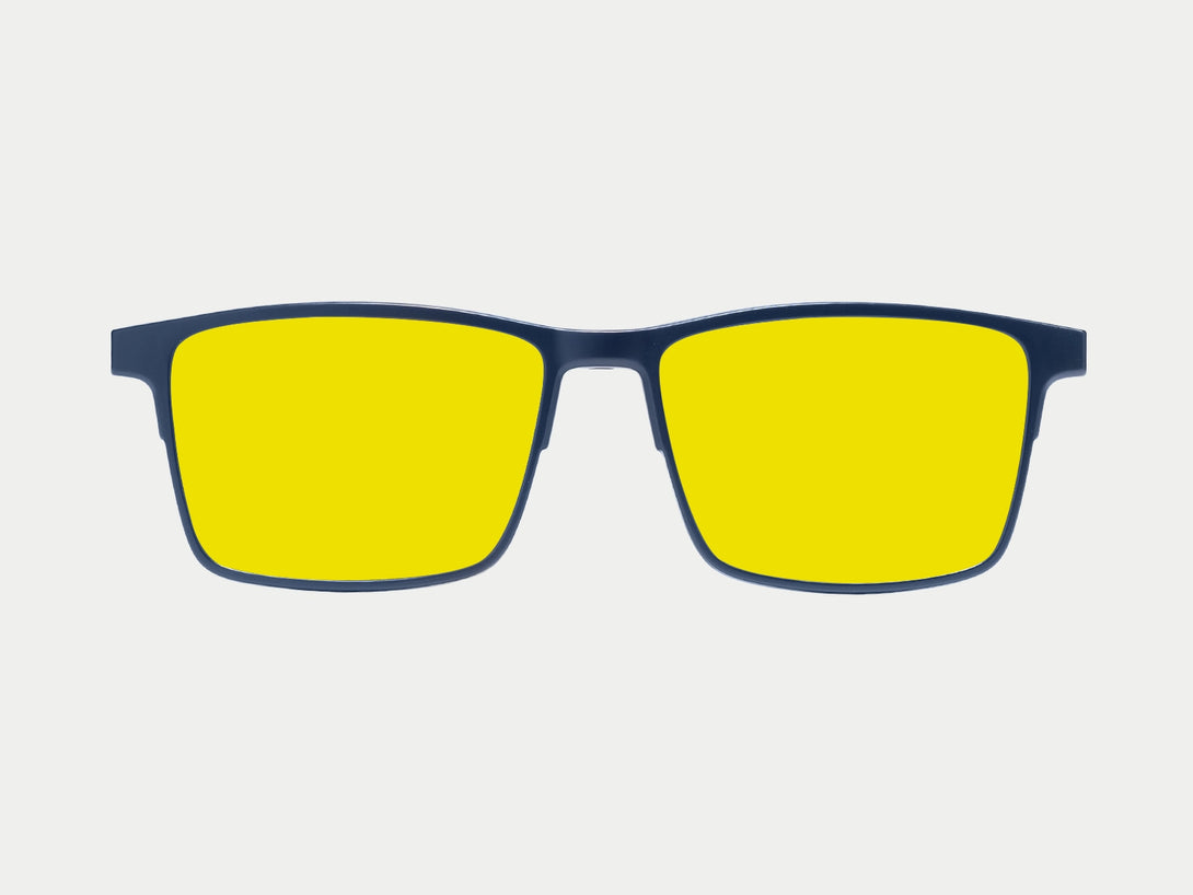 Terrance Polarized Magnetic Clip-on | Blue Frame