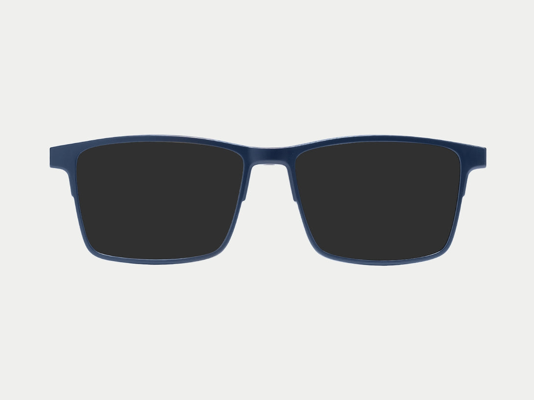 Terrance Polarized Magnetic Clip-on | Blue Frame