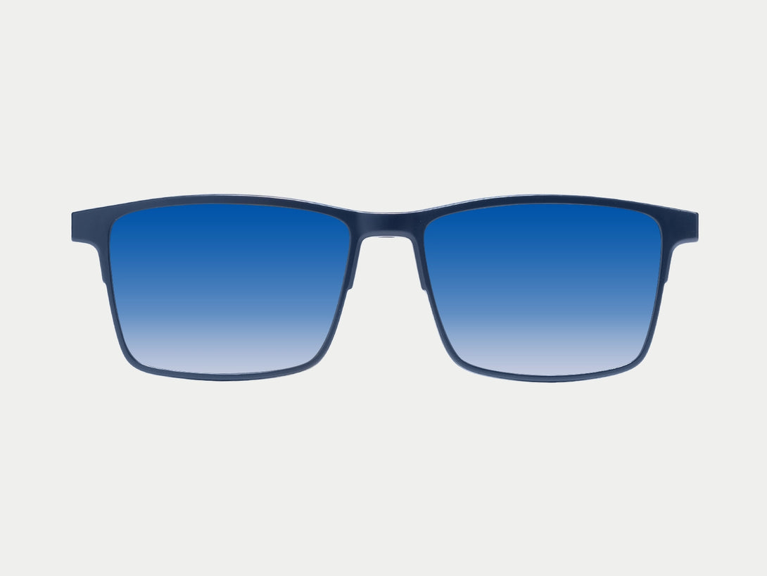 Terrance Polarized Magnetic Clip-on | Blue Frame
