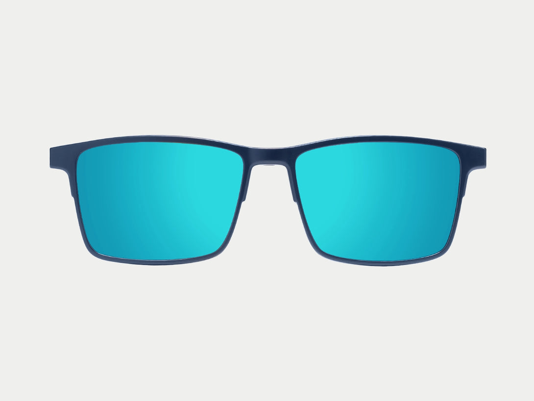 Terrance Polarized Magnetic Clip-on | Blue Frame