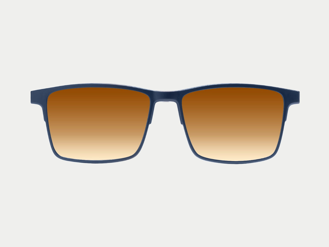 Terrance Polarized Magnetic Clip-on | Blue Frame
