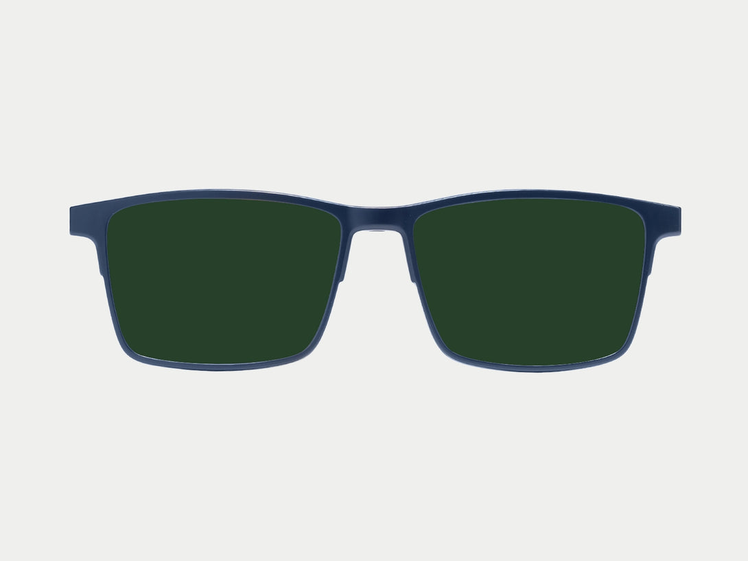 Terrance Polarized Magnetic Clip-on | Blue Frame
