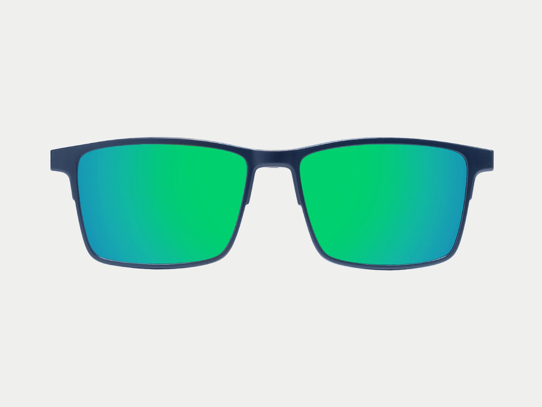 Terrance Polarized Magnetic Clip-on | Blue Frame
