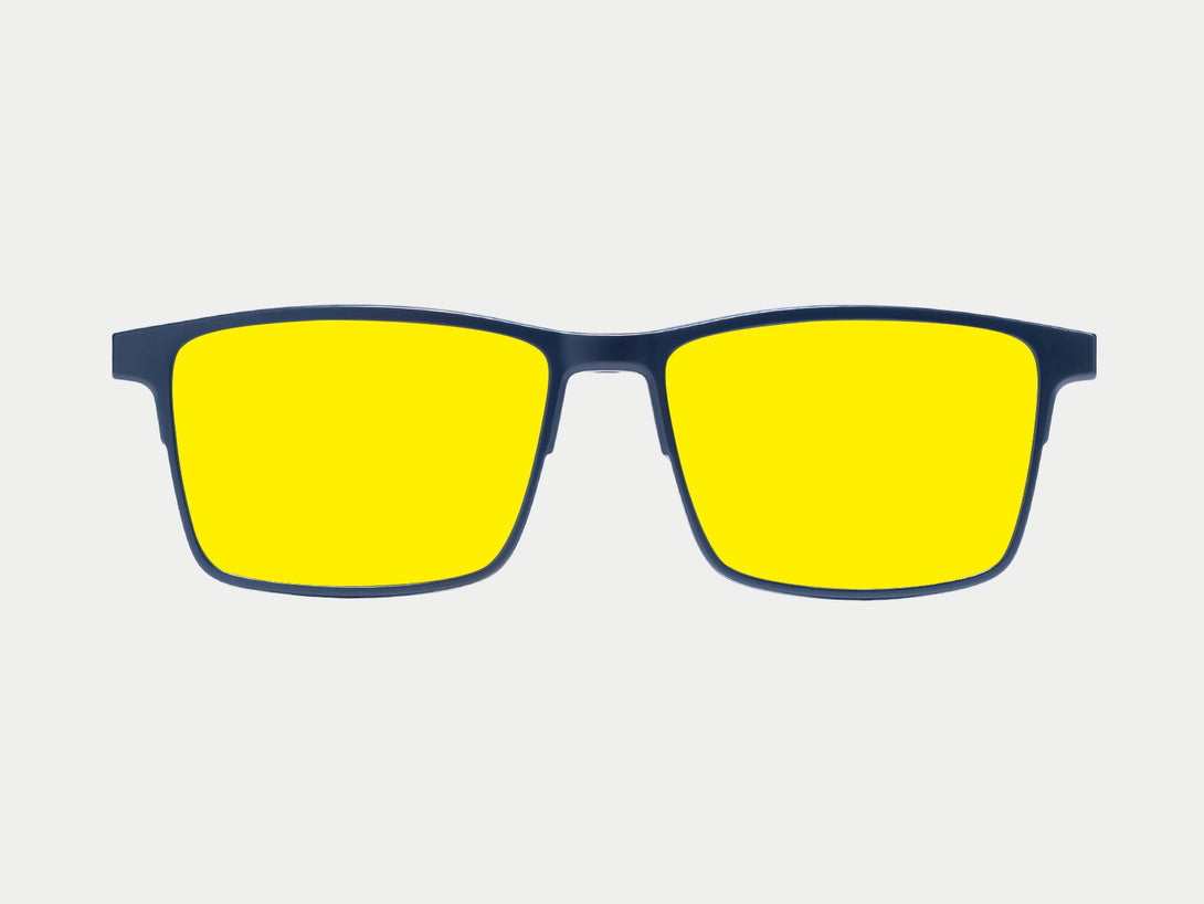 Terrance Polarized Magnetic Clip-on | Blue Frame
