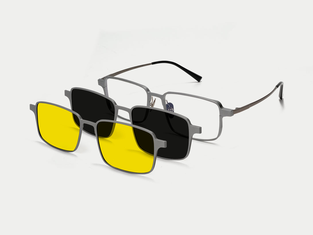 Turing | Magnetic Clip-on Eyeglasses Sunglasses | ZanyLen New Arrival 2025