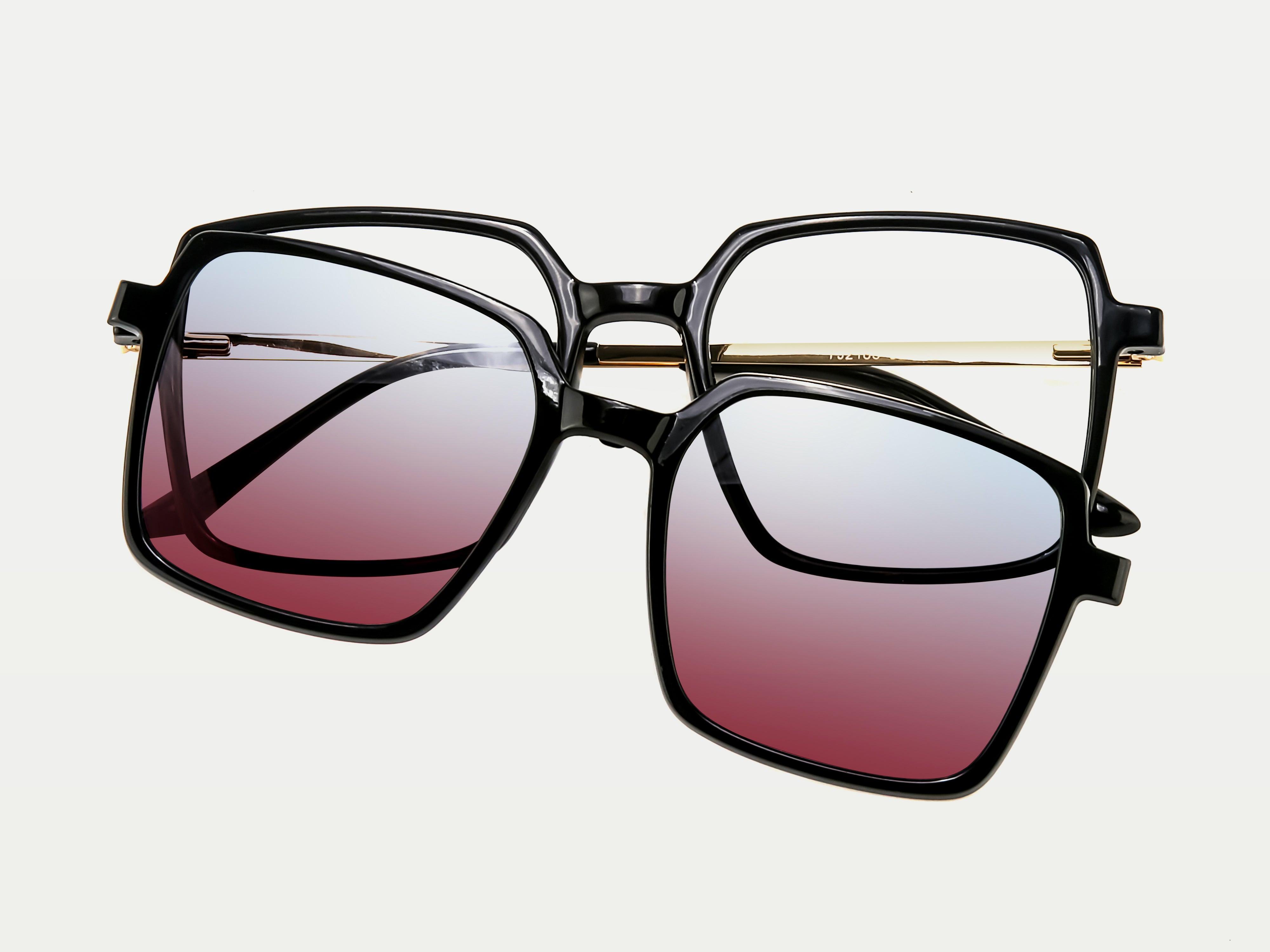 Zanylen Men|Women Rectangular TR90 Magnetic Clip-on Glasses