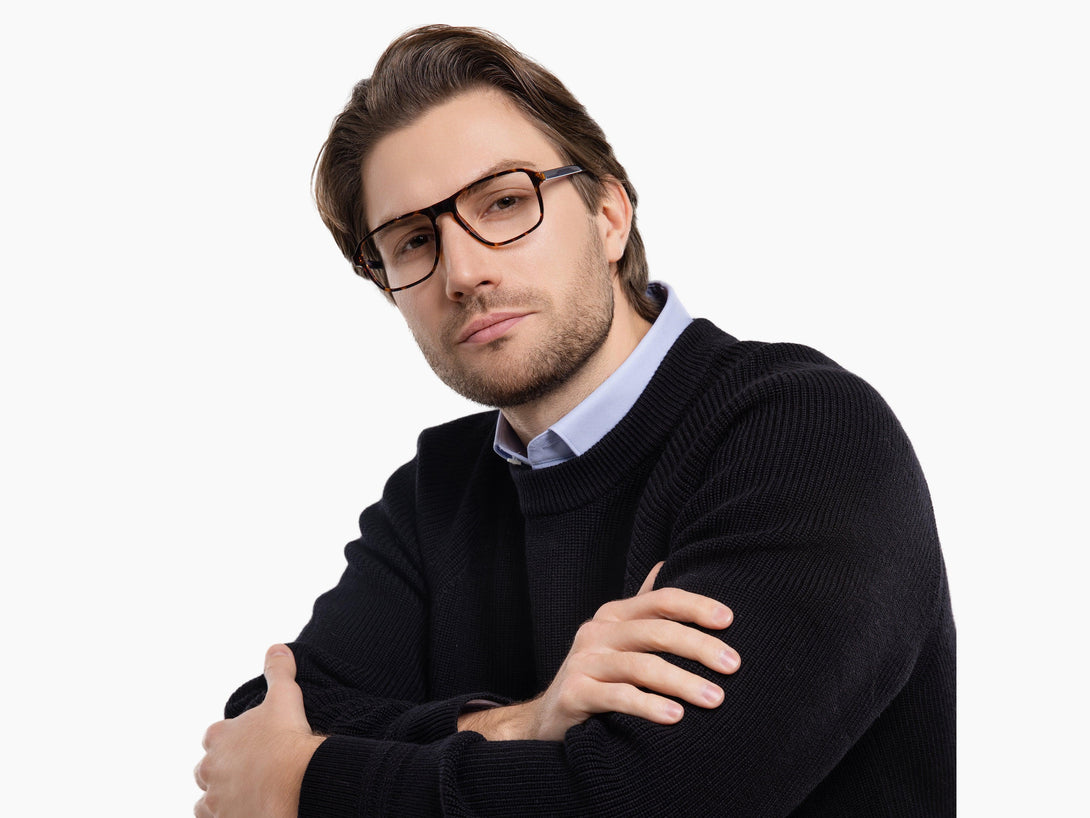 Payton | Flexible Lightweight Eco-friendly TR90 Aviator Eyeglasses