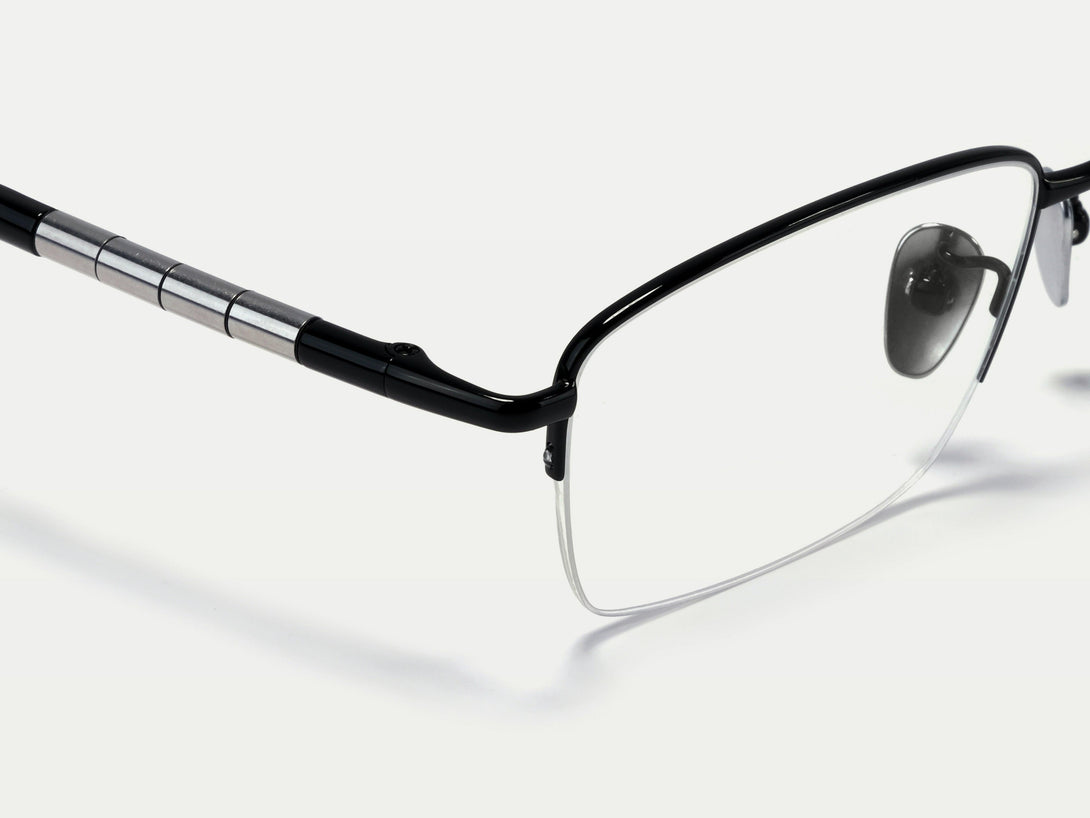 Bill | Semi-rimless Classic Titanium Glasses | ZanyLen 2024 New Arrival