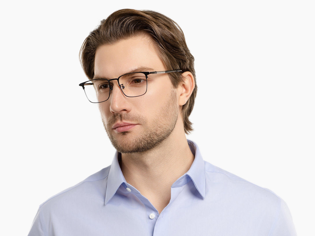 Simmons | Classic Flexible Titanium Eyeglasses | ZanyLen Fall New Arrival