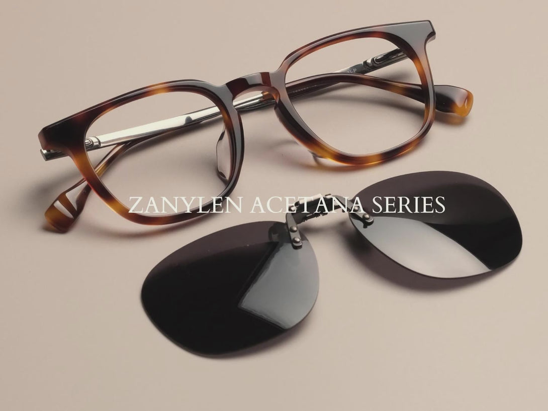 Joseph | Keyhole Square Acetate Eyeglasses | ZanyLen Men Eyewear