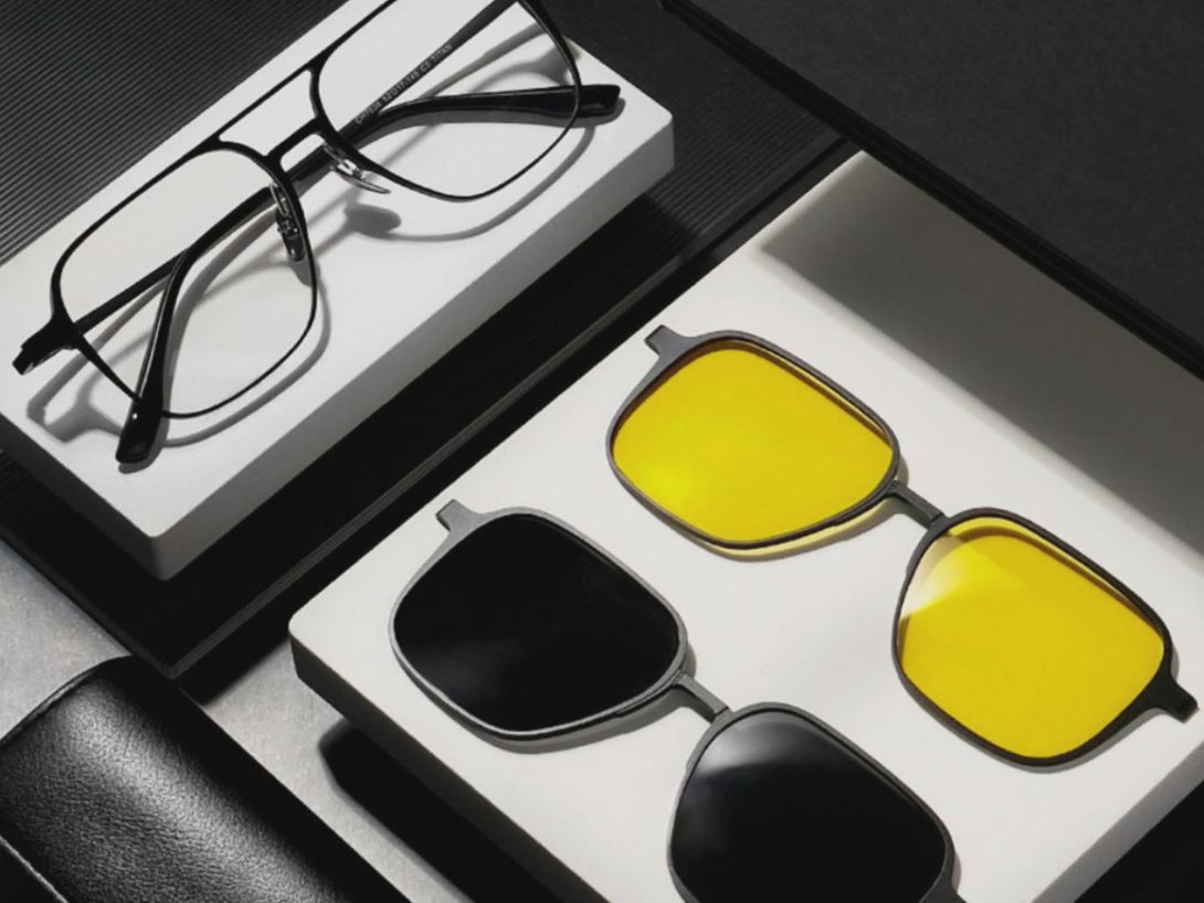 Arnold | Magnetic Clip-on Glasses | ZanyLen New Arrival 2024