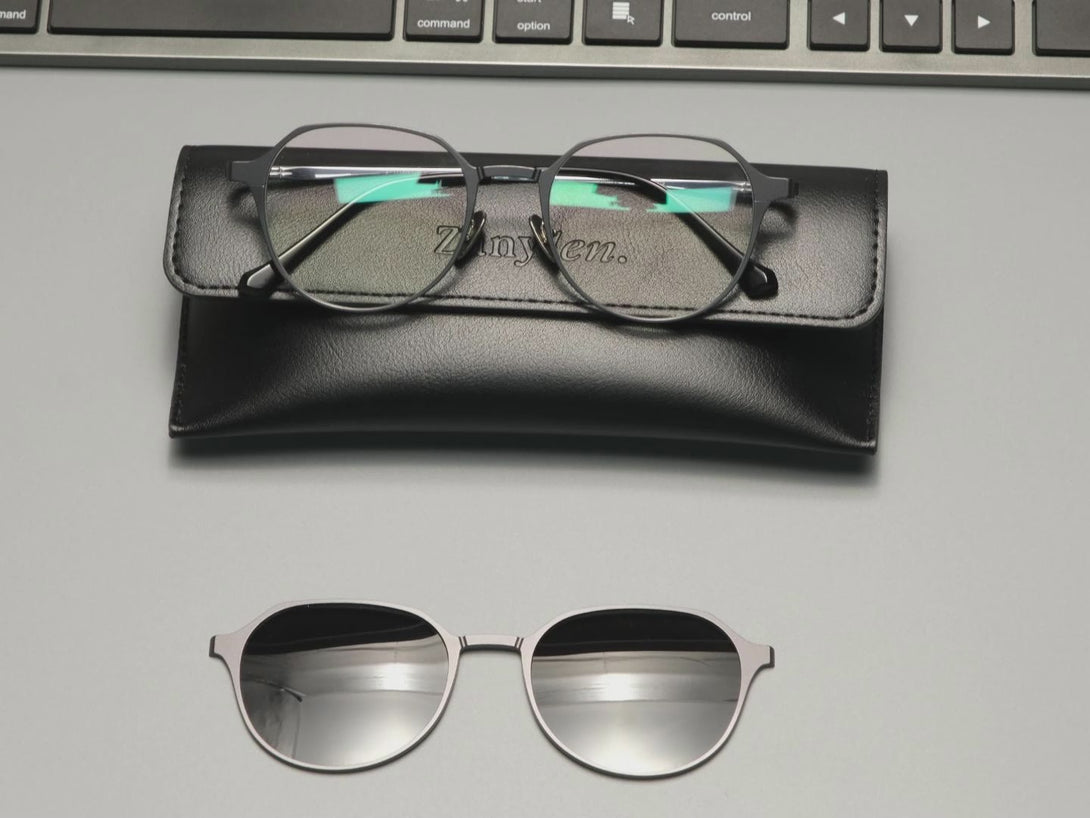 Calvin | Magnetic Clip-on Eyeglasses Sunglasses | ZanyLen New Arrival 2025