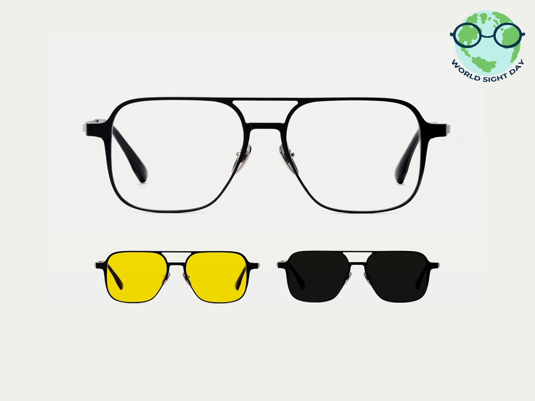 Arnold | Magnetic Clip-on Eyeglasses Sunglasses | ZanyLen Best Sellers