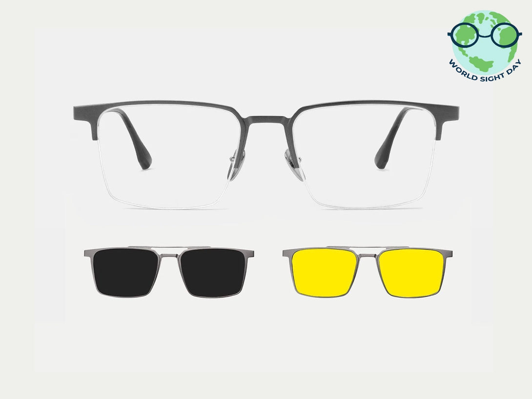Benjamin | Magnetic Clip-on Eyeglasses Sunglasses | ZanyLen Best Sellers