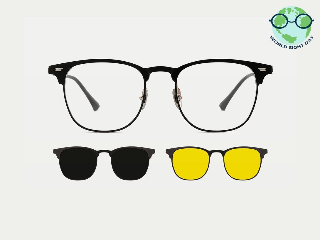 Ellison | Magnetic Clip-on Eyeglasses Sunglasses | ZanyLen New Arrivals