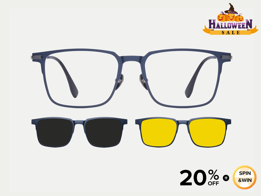 Elon | Flexible Magnetic Clip-on Eyeglasses Sunglasses | ZanyLen New