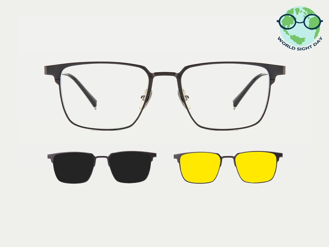 Graham | Magnetic Clip-on Eyeglasses Sunglasses | ZanyLen New Arrivals