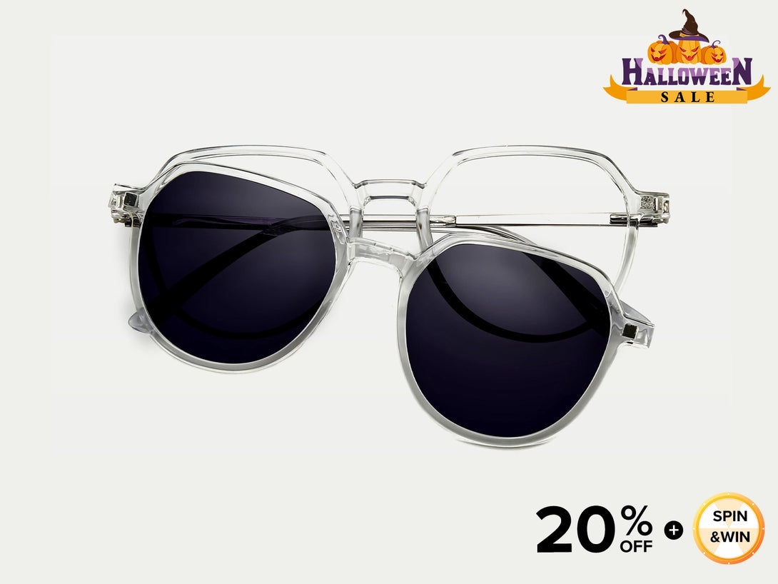 Irma | Geometric Magnetic Clip-on Eyeglasses Sunglasses | ZanyLen