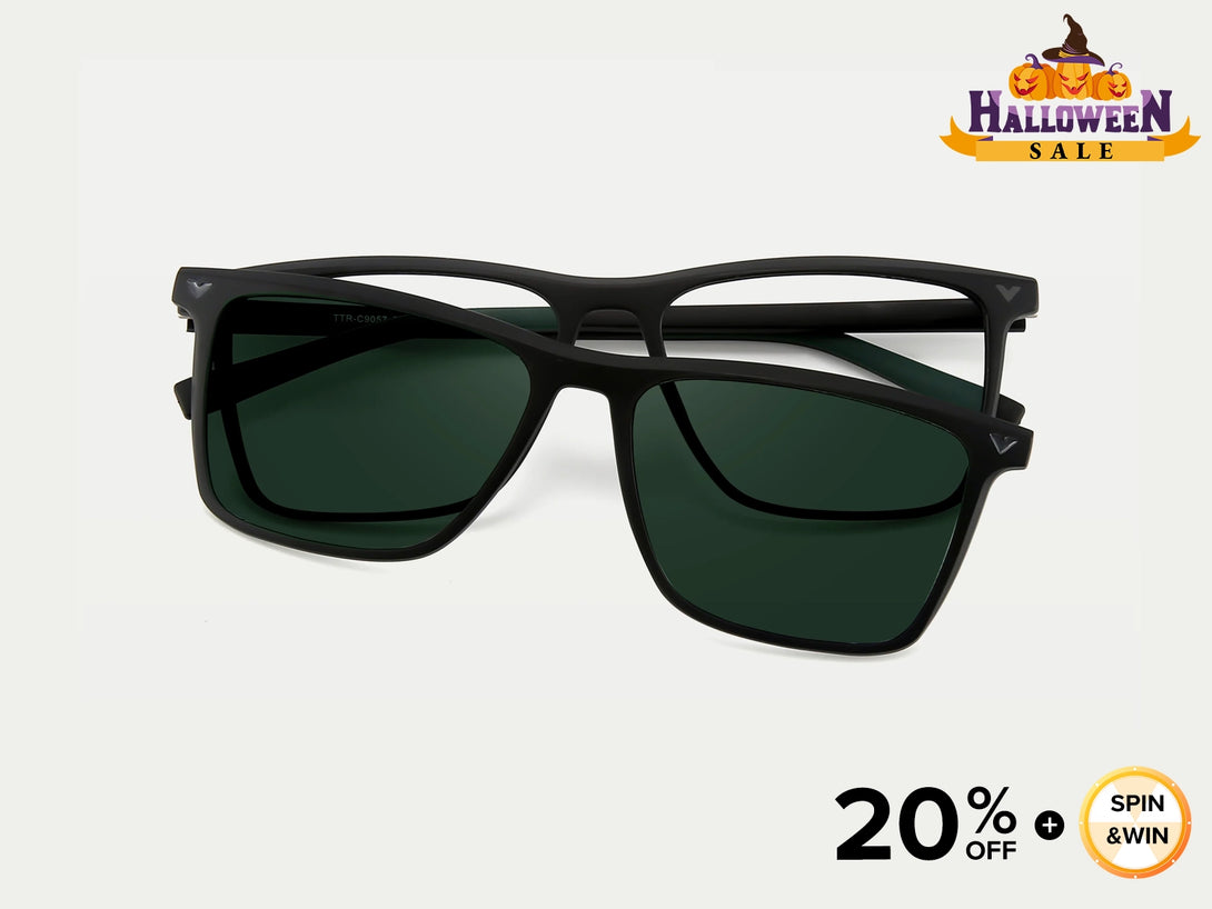 James | Eco-friendly TR Magnetic Clip-on Eyeglasses Sunglasses | ZanyLen New