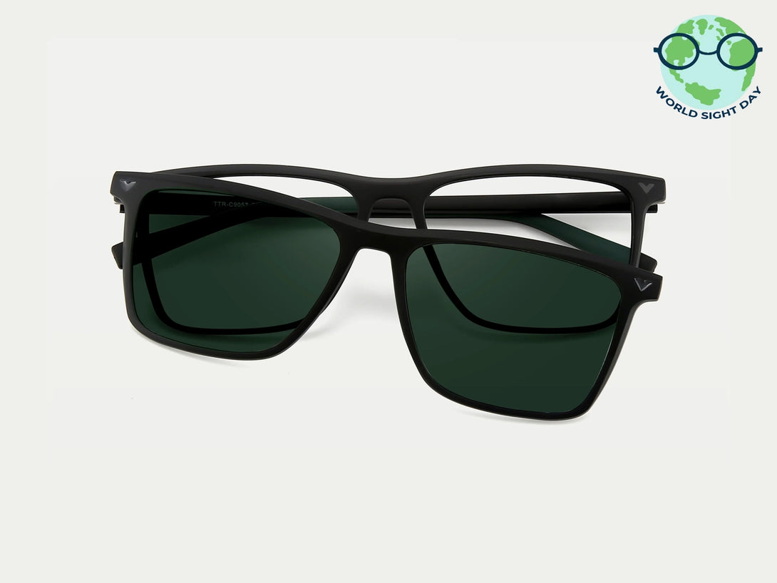 James | Eco-friendly TR Magnetic Clip-on Eyeglasses Sunglasses | ZanyLen New