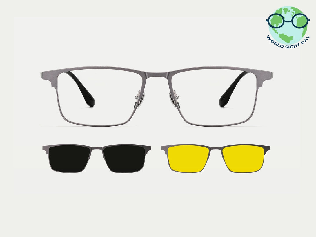 Jensen | Magnetic Clip-on Eyeglasses Sunglasses | ZanyLen Best Sellers