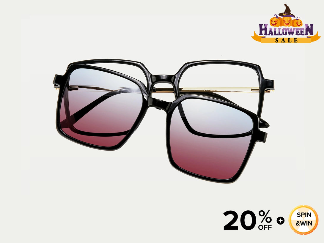 Marguerite |  ZanyLen TR90 Magnetic Clip-on Eyeglasses Sunglasses