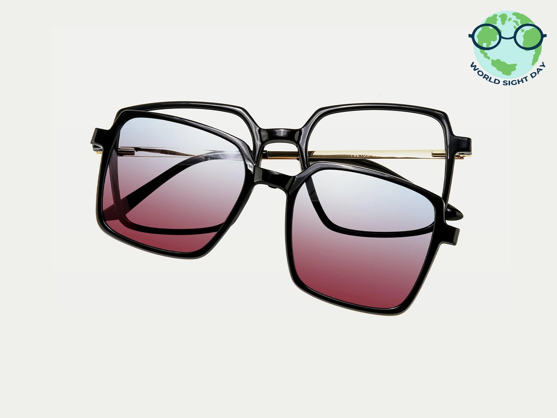 Marguerite |  ZanyLen TR90 Magnetic Clip-on Eyeglasses Sunglasses