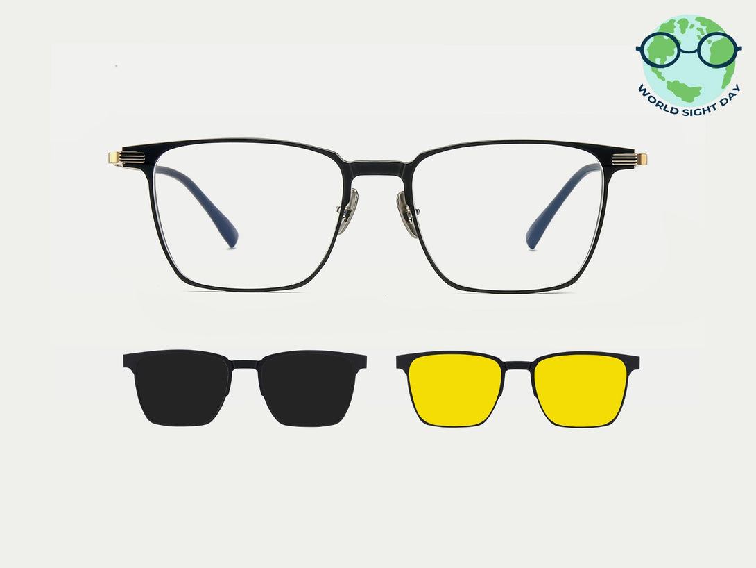 Nathan | Magnetic Clip-on Eyeglasses Sunglasses | ZanyLen New Arrival 2025