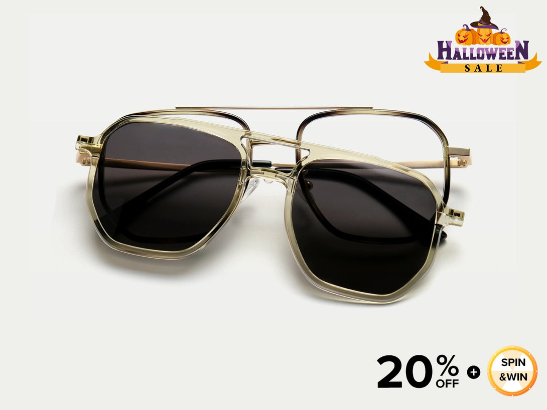 Patrick | ZanyLen Aviator Magnetic Clip-on Eyeglasses Sunglasses