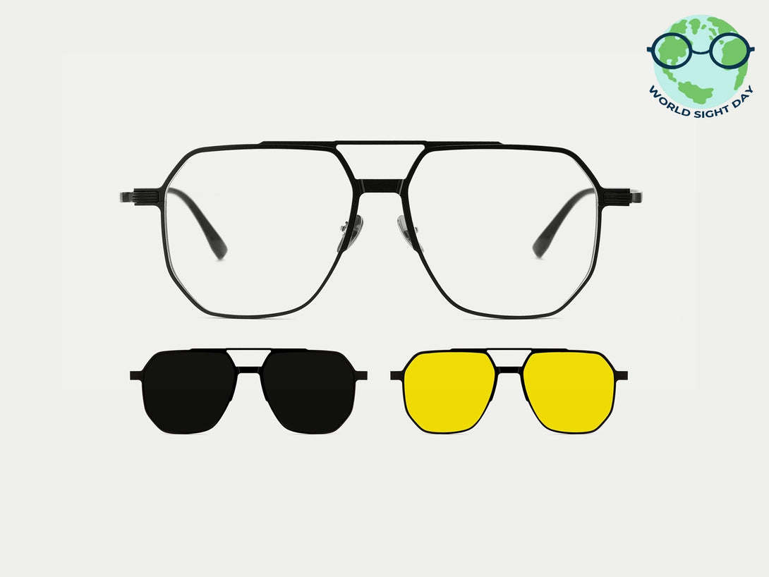 Stallone | Magnetic Clip-on Eyeglasses Sunglasses | ZanyLen New Arrival 2025