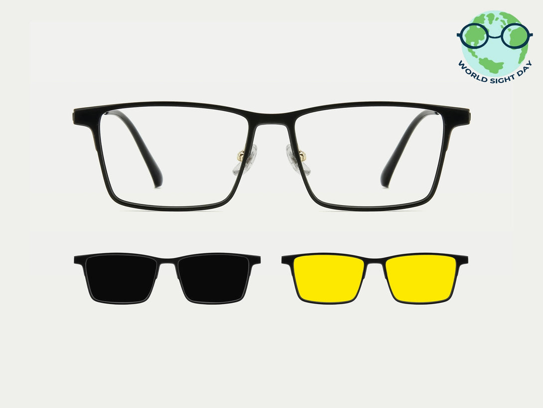 Terrance | Magnetic Clip-on Eyeglasses Sunglasses | ZanyLen 2025 New Arrivals